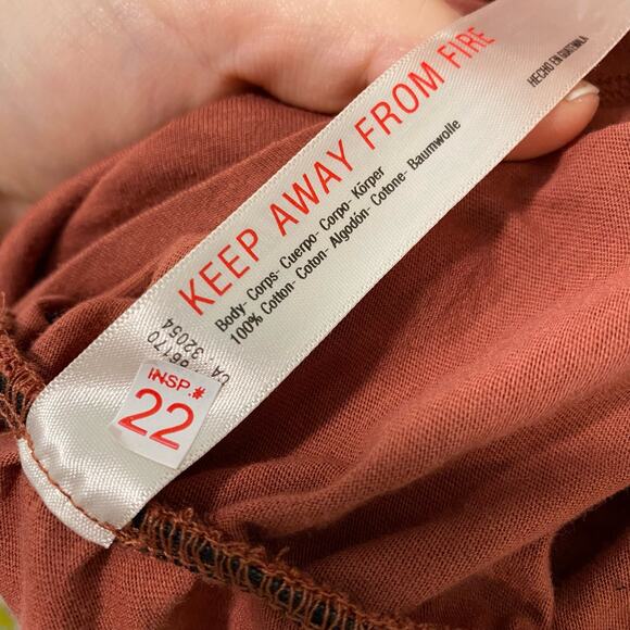 Free People Beach Women's Dress Jacinta Mini Tulip Wrap Red Large Cotton - Picture 6 of 9